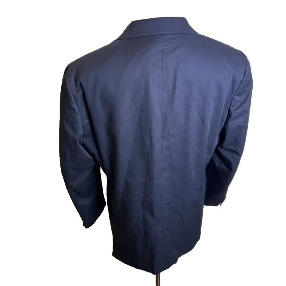 J.Crew $298 Crosby Classic Fit Suit Jacket Italian Chino Navy 34S BQ427 - Picture 8 of 14